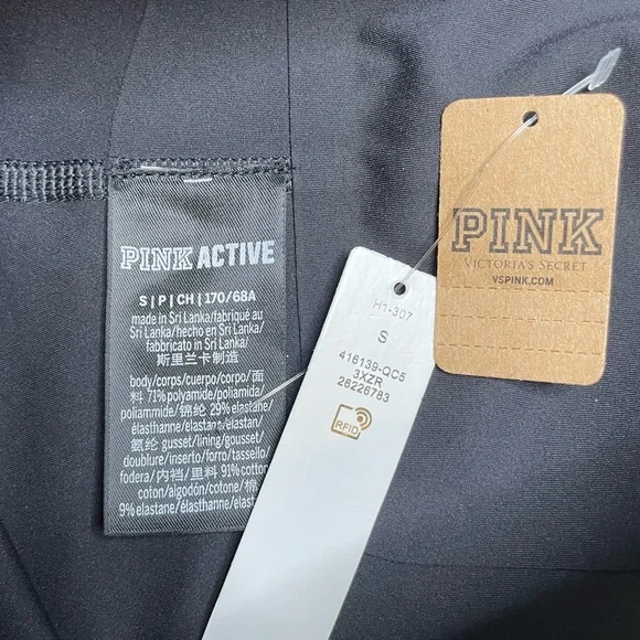 PINK Victoria’s Secret Black Bike Shorts Small - Picture 5 of 5